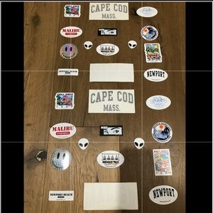 28 RARE brandy melville stickers!